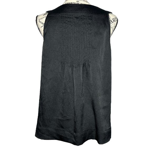 MICHAEL Michael Kors (M) Pleated Back Front Metal Detail Sleeveless Blouse Top - Picture 5 of 13